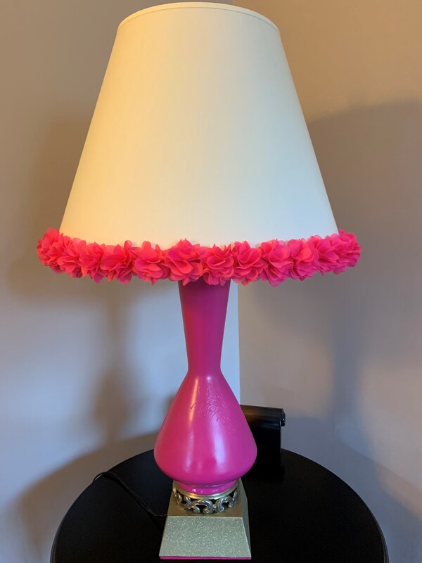 Pink Lamp with Shade